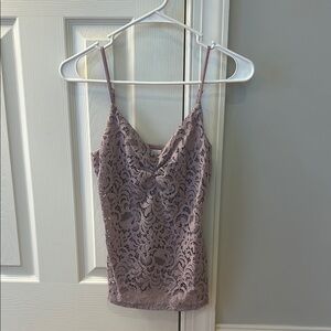 Hollister Lace Camisole Top in Lavender